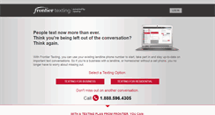 Desktop Screenshot of frontiertexting.com