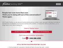 Tablet Screenshot of frontiertexting.com